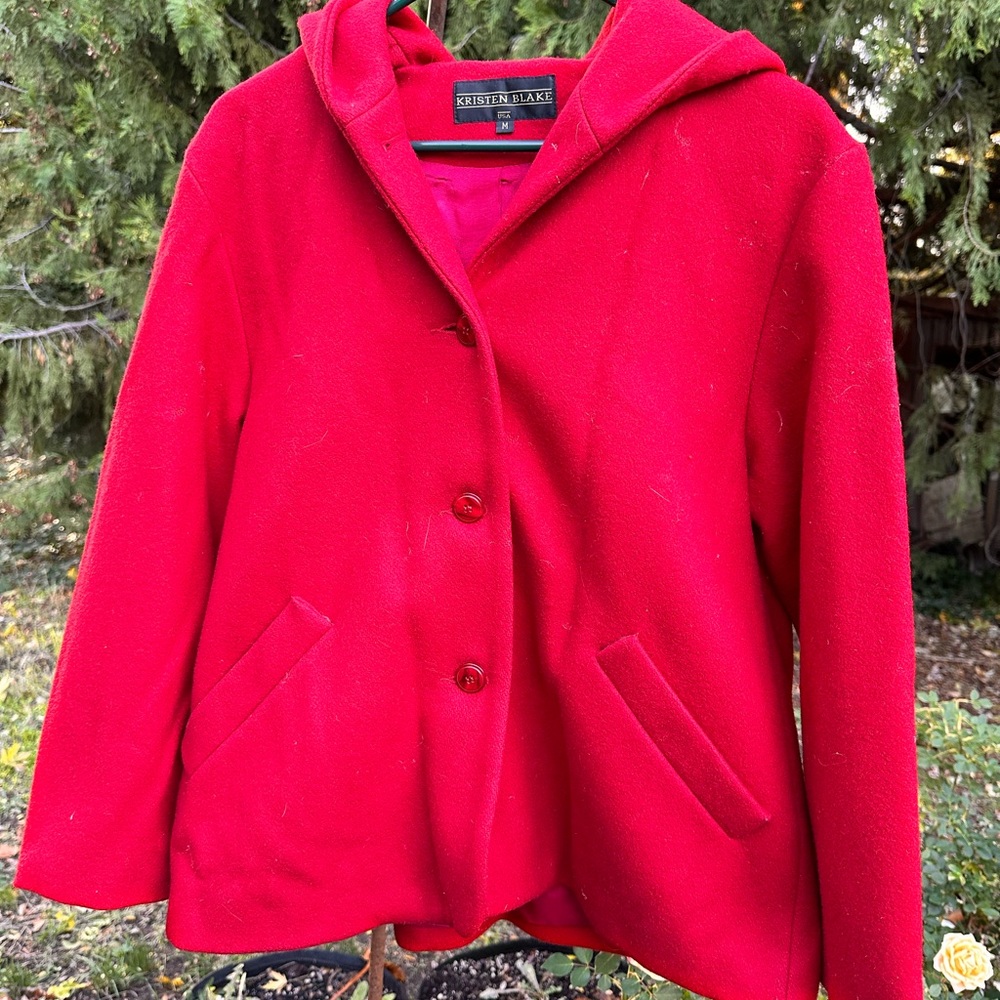 Kristen Blake Red Wool jacket